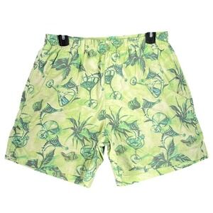 Columbia PFG Super Backcast Water Swim Shorts Mens S‎ Green Lined Pockets Hybrid